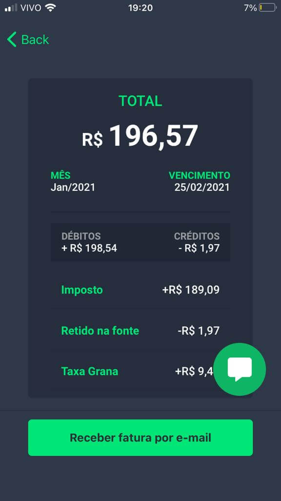 pagamento-do-imposto-de-renda-de-operacoes-na-bolsa-de-valores Tela que mostra o IR calculado em detalhes, no aplicativo Grana Capital.